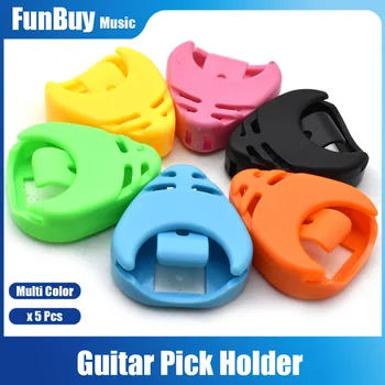 5ks Multi Barevné Kytaru Výběry Box Odolný Kytara Výběry Držák Pouzdro Elektrická Kytara Díly Plastové Kytarové Příslušenství