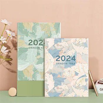 A4 A5 Kreativní Květinový Vzor Notebook 2024 Agendy Kniha Rozvrh Plánovač Deník Plány Organizátor Školy Papírnictví