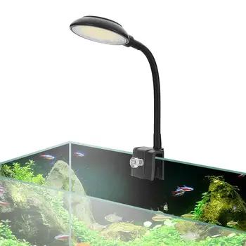 Akvarijní Mini Světla Led Fish Tank Klip Usb Lampa Osvětlení Cob Vysoký Jas Kolo Vodní Trávy Světla