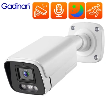 Gadinan IP Kamera 4K 8MP Venkovní Audio Nahrávání Barevné Noční Vidění CCTV, Domácí Bezpečnostní Ochrana Video Dohled Alarm Alert