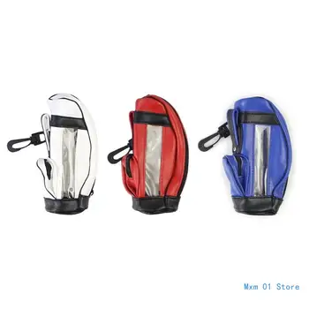 Golfový Míček Taška Skladování PU Kůže Golf Skladování Taška Mini Golf Bag Drop shipping