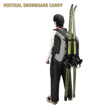 Lyžování Ski Gear Bag Palubě Boty S Split Level Design Cestovní Batoh Pro Lyžařské Helmy, Brýle, Doplňky 65L