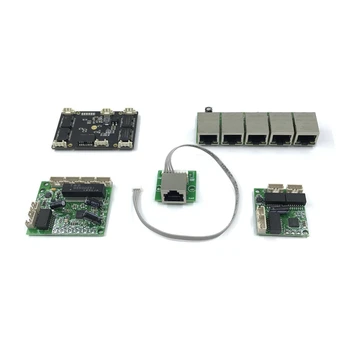 Nespravovaný 5port 10/100M průmyslový Ethernet switch modul základní Deska Ethernet PCBA deska OEM Auto-sensing Porty