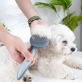 ZK20 kočka a pes kartáč na vlasy odstranit pet vlasy speciální jehly hřeben cat grooming čištění self-čištění pet kartáč